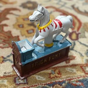 Vintage Cast Iron Trick Pony Bank